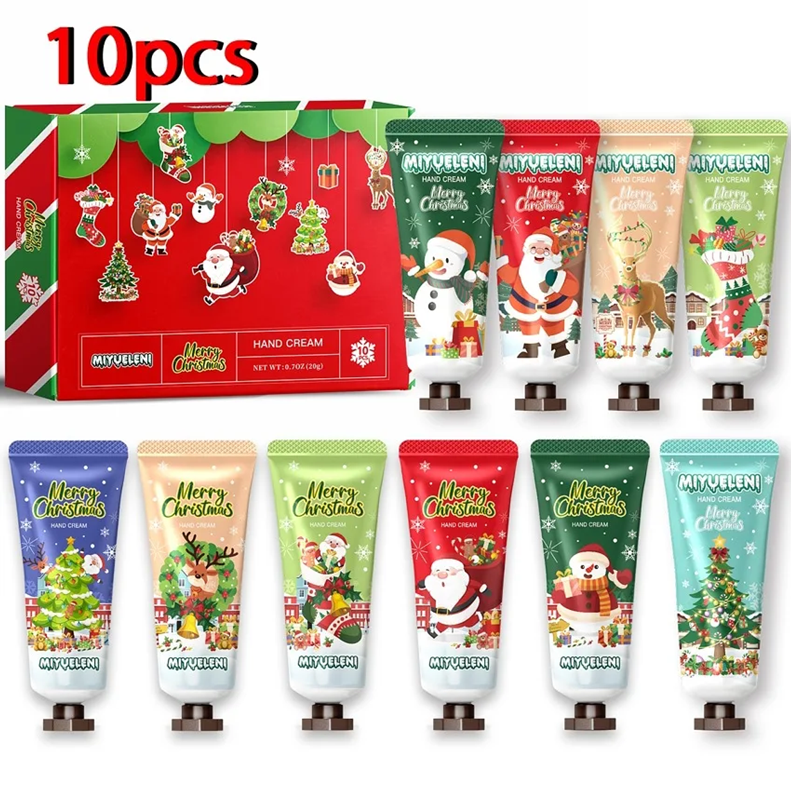 Set de regalo navideño de crema hidratante para manos 11