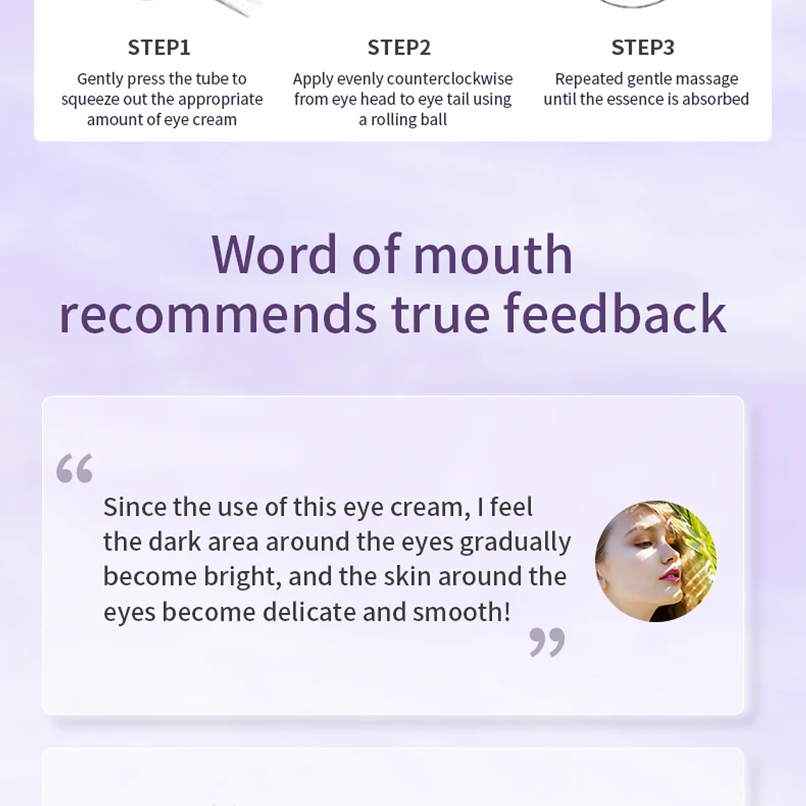 Crema de ojos antiarrugas y ojeras con rodillo masajeador 17