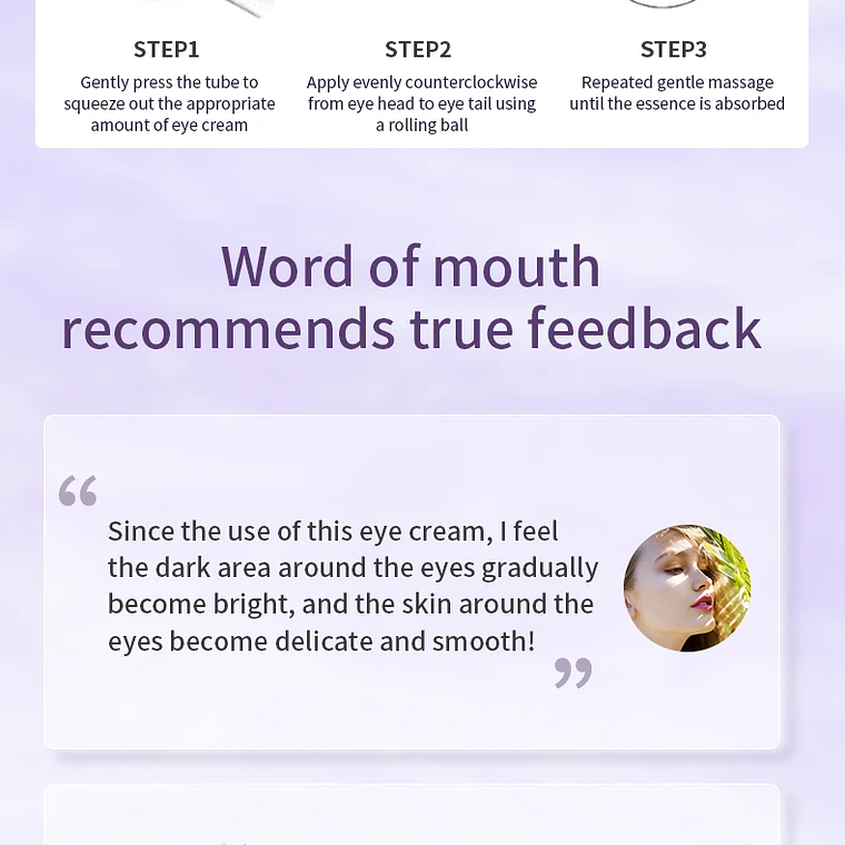 Crema de ojos antiarrugas y ojeras con rodillo masajeador 17