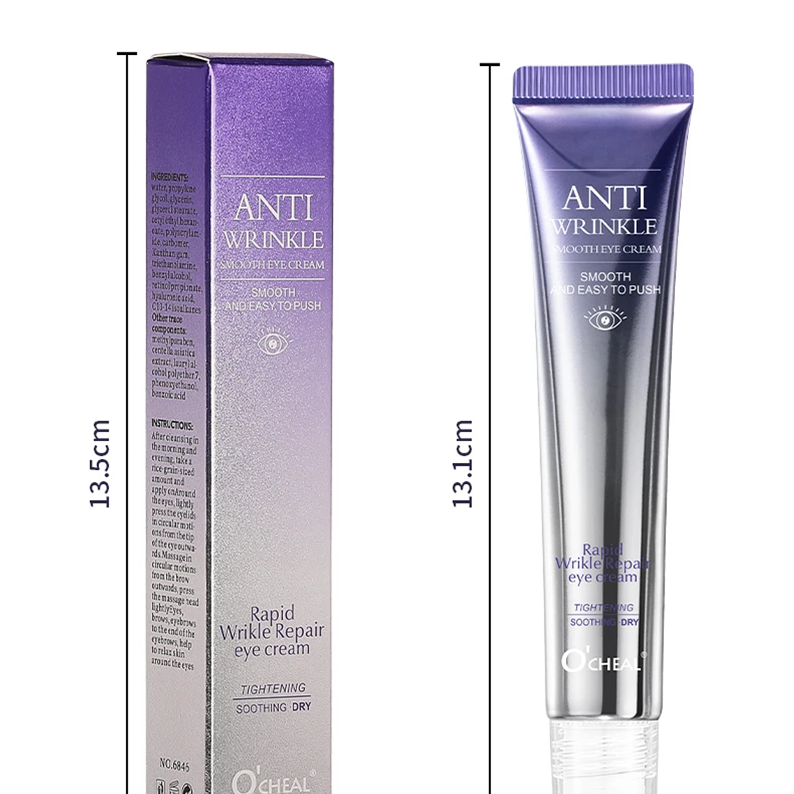 Crema de ojos antiarrugas y ojeras con rodillo masajeador 19