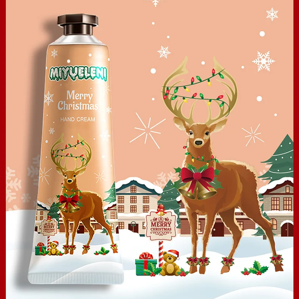 Set de regalo navideño de crema hidratante para manos 19