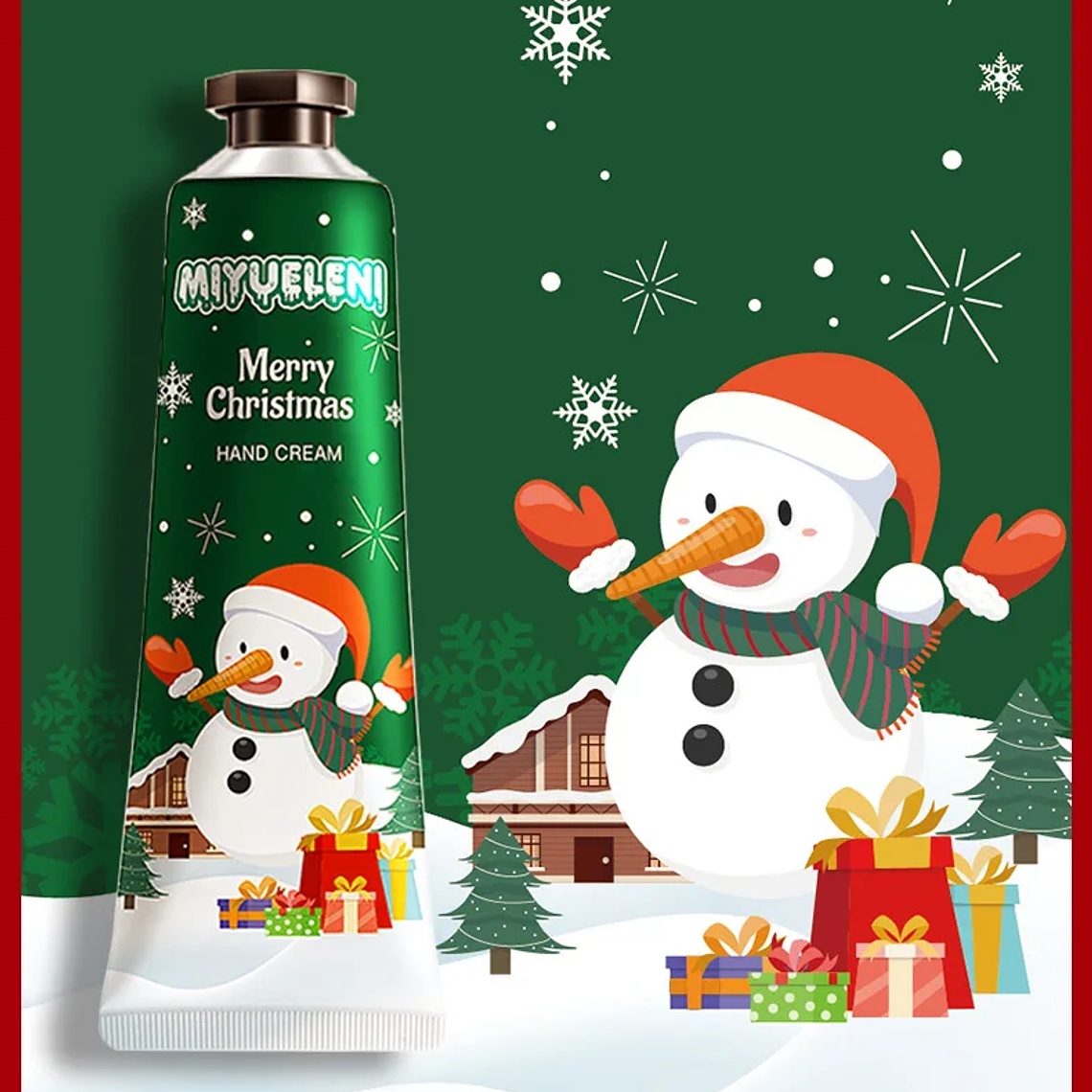Set de regalo navideño de crema hidratante para manos 21