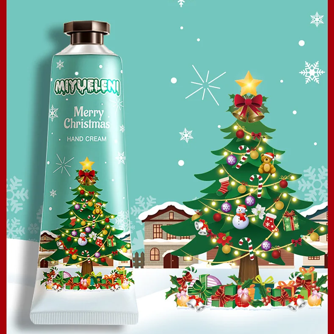 Set de regalo navideño de crema hidratante para manos 22
