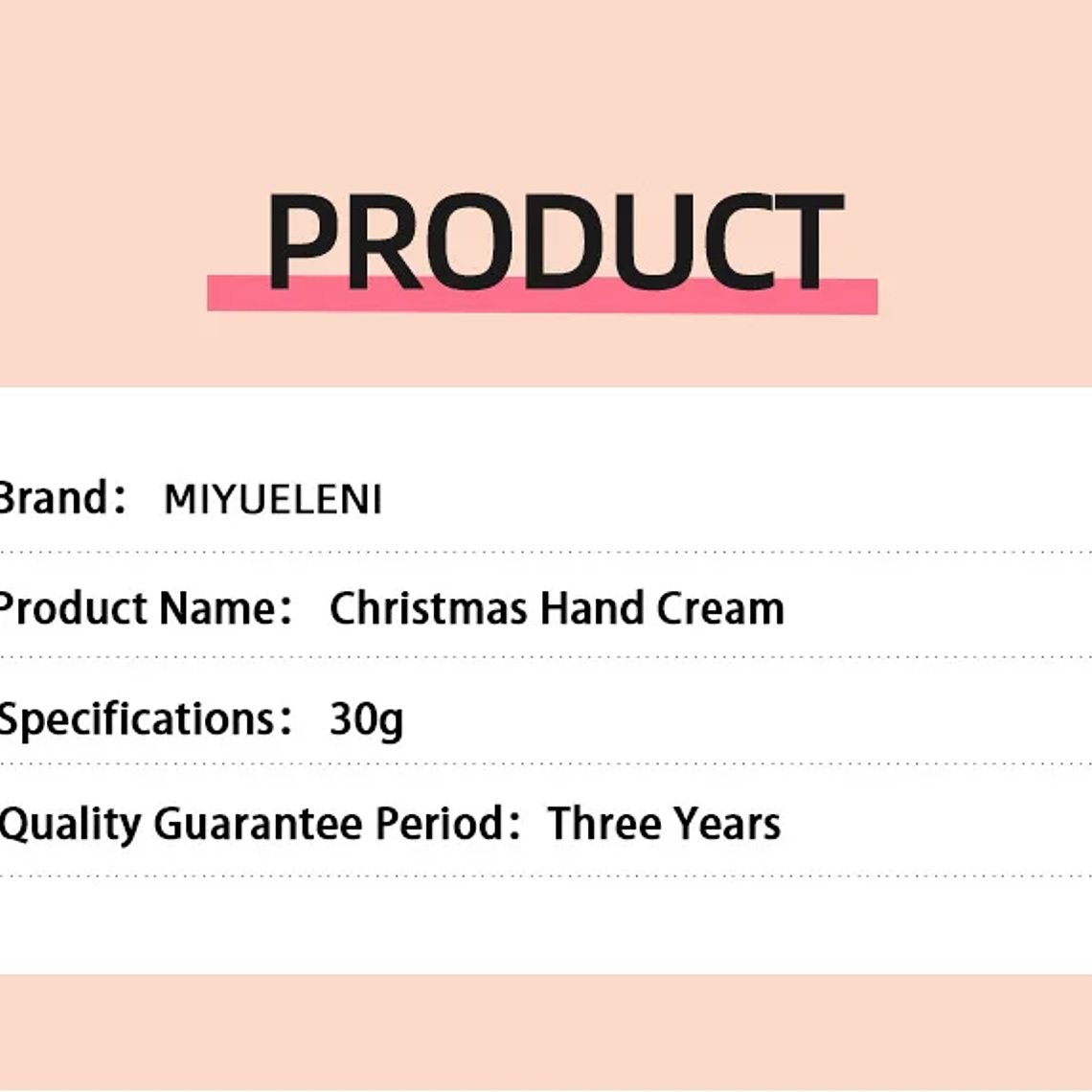 Set de regalo navideño de crema hidratante para manos 25