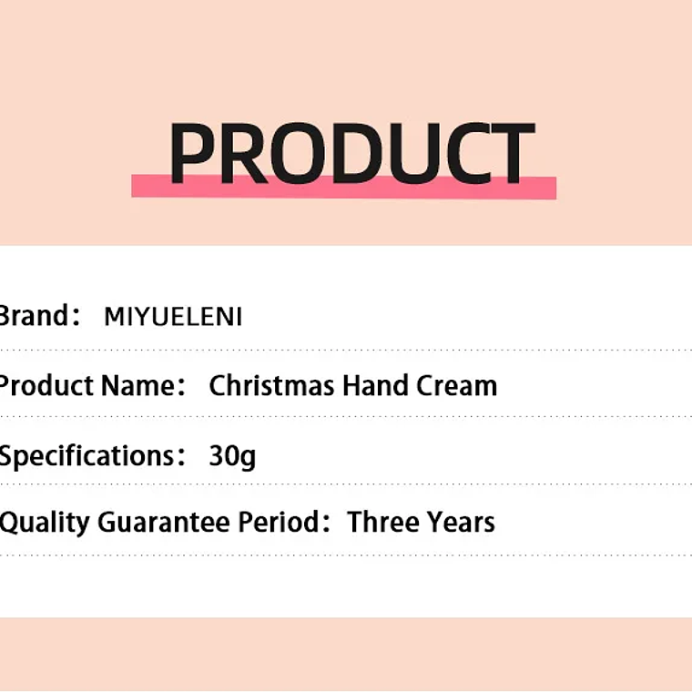 Set de regalo navideño de crema hidratante para manos 25