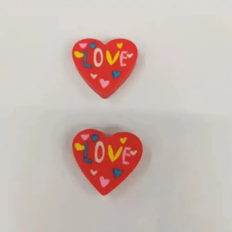 12 PCS Valentine's Day Love Pink Pencil With Eraser Pencil Sharpener Student Writing Stationery Pencil For Gifts 17