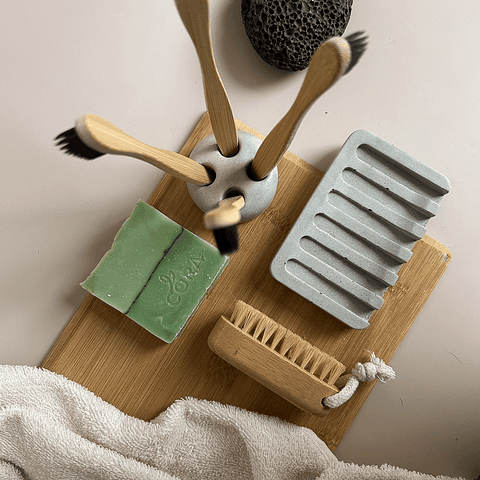 Coffret saboneteira e porta escovas Base