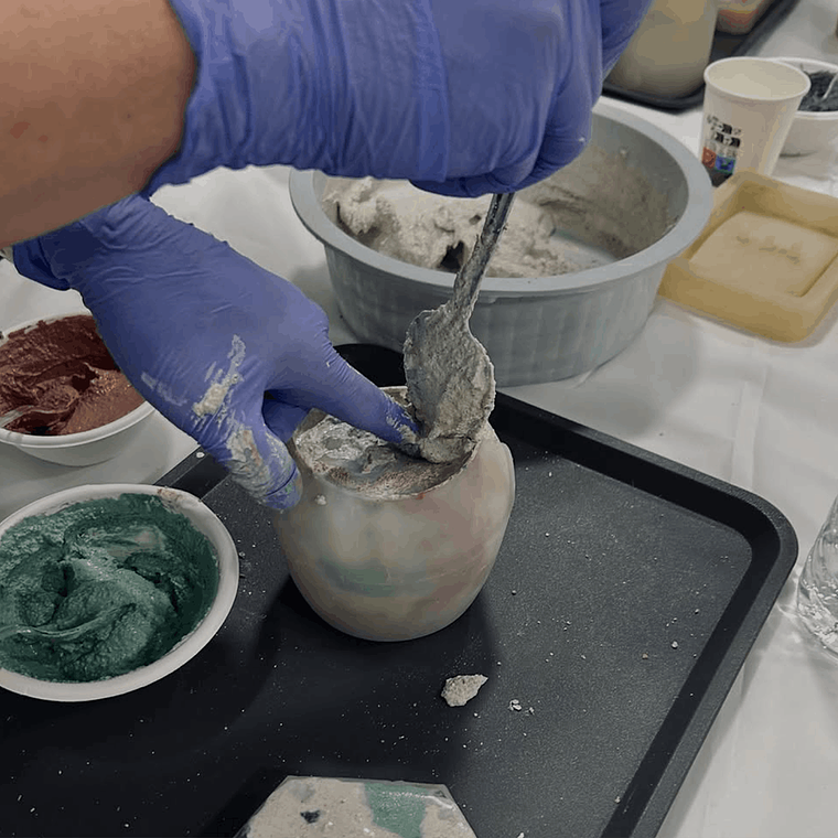 Workshop de Peças Decorativas em Cimento Pigmentado 3