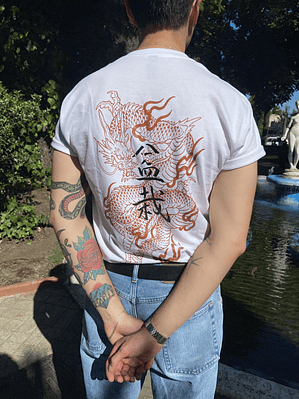 Polera WHITE DRAGON