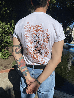 Polera WHITE DRAGON