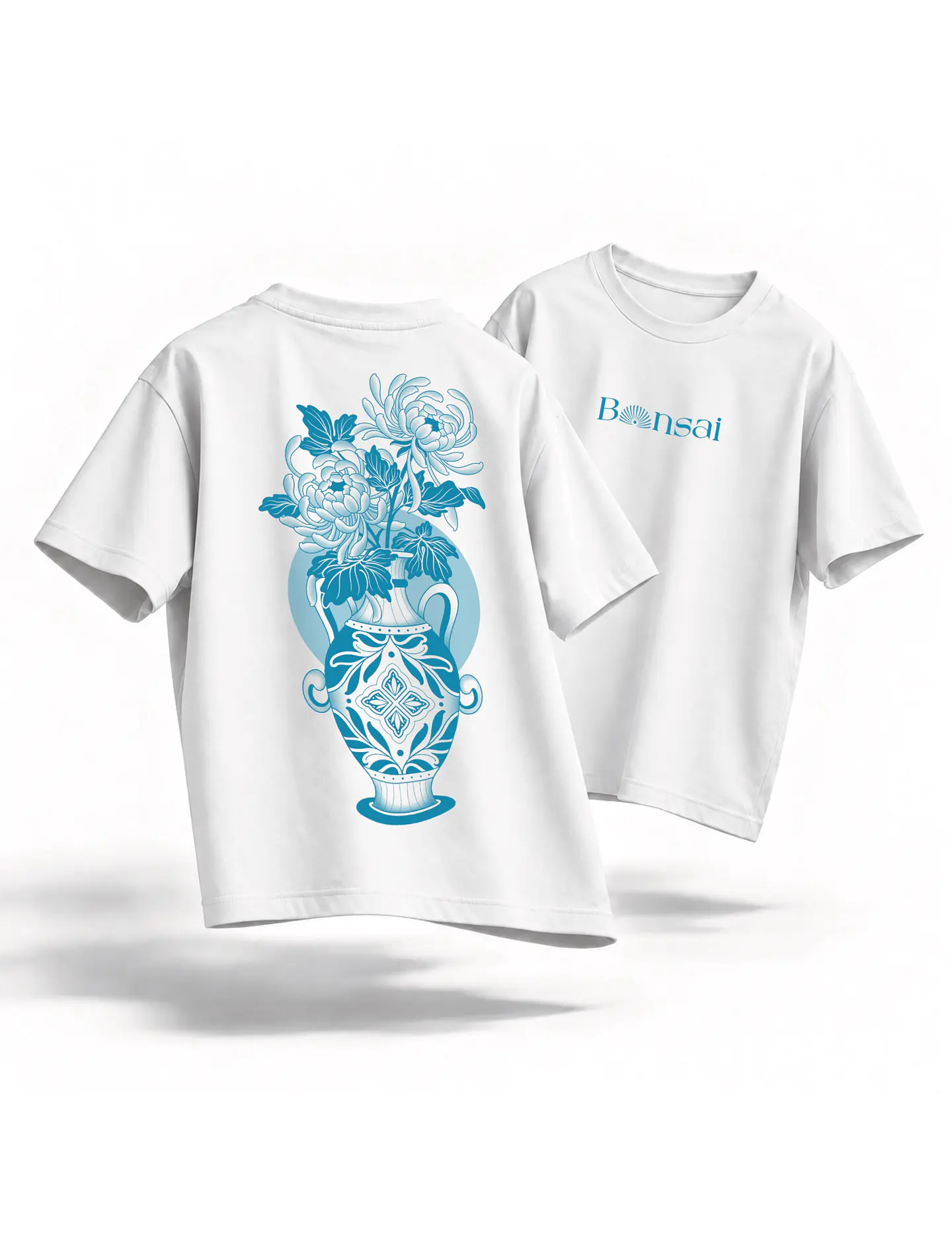 Polera JARRÓN CON CRISANTEMOS 1