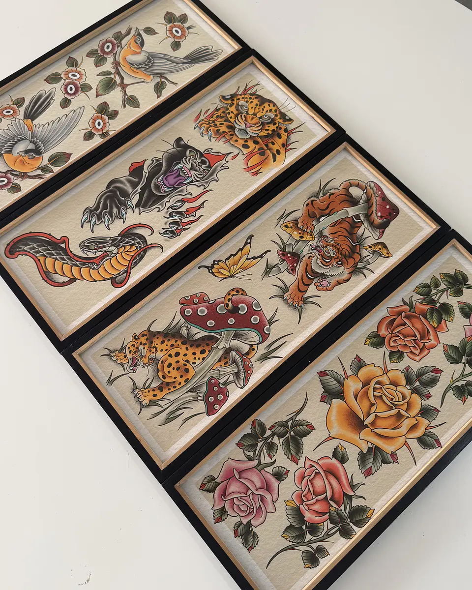 Set de Prints enmarcados 5