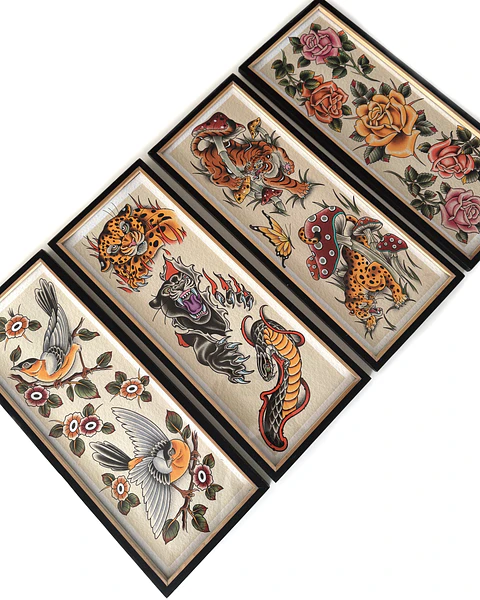 Set de Prints enmarcados