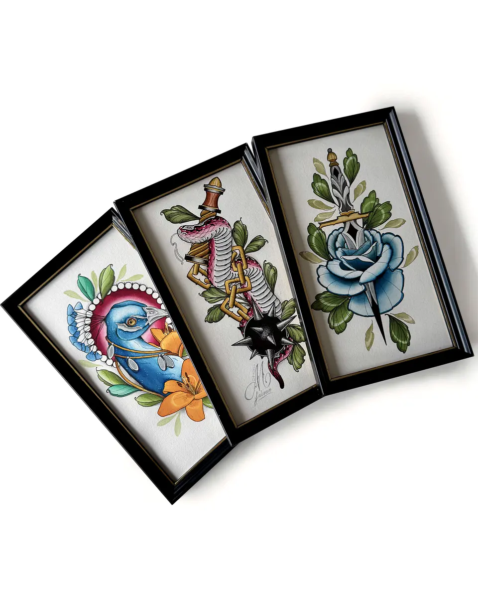 Set de 3 Pinturas Originales 1