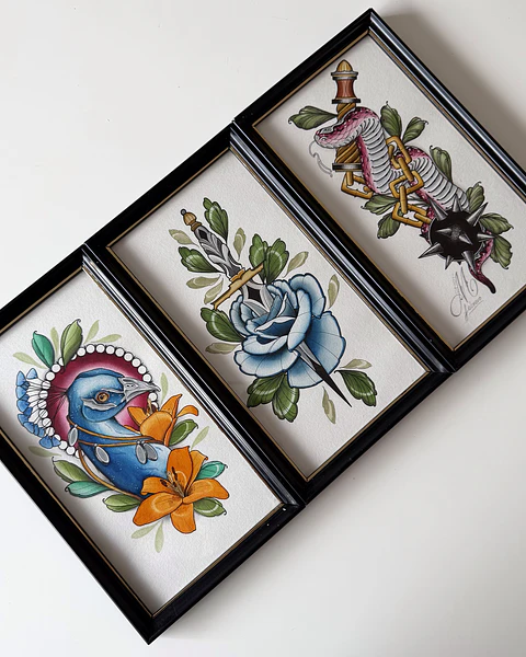 Set de 3 Pinturas Originales