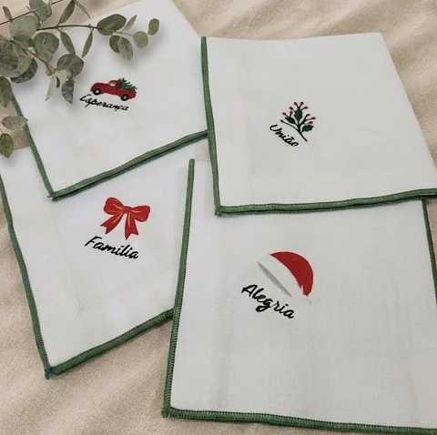 Conjunto de 6 guardanapos linho