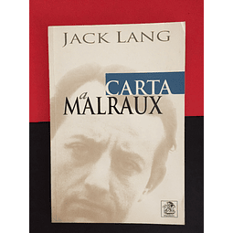 Jack Lang - Carta a Malraux