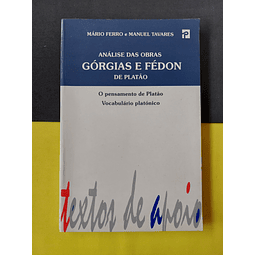 Mário Ferro e Manuel Tavares - Análise das obras: Górgias e Fédon de Platão