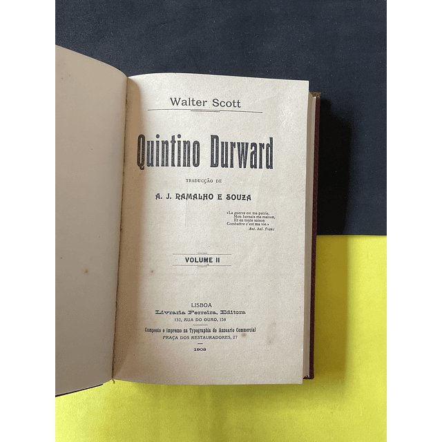 Walter Scott - Quintino Durward 