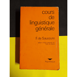 F. de Saussure - Cours de linguistique générale 