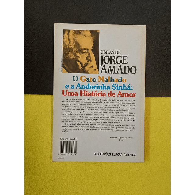 Jorge Amado - O gato malhado e a andorinha Sinhá: Uma história de amor 