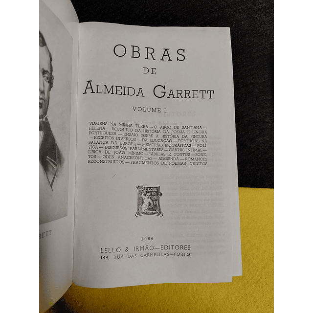 Obras de Almeida Garrett, 2 volumes 