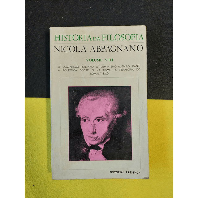 Nicola Abbagnano - História da filosofia, volume VIII