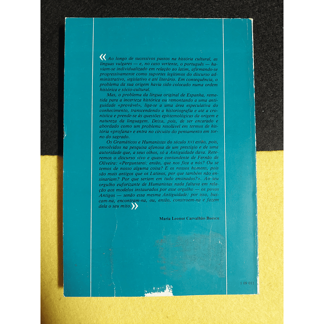 Maria Leonor Carvalhão Buescu - Historiografia da língua portuguesa