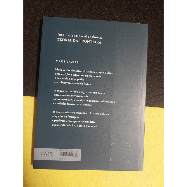 José Tolentino Mendonça - Teoria da fronteira