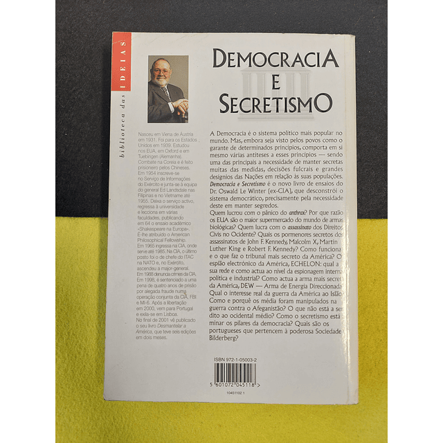 DR. Oswald Le Winter - Democracia e secretismo