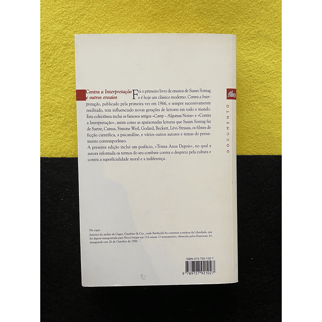 Susan Sontag - Contra a Interpretação e outros ensaios