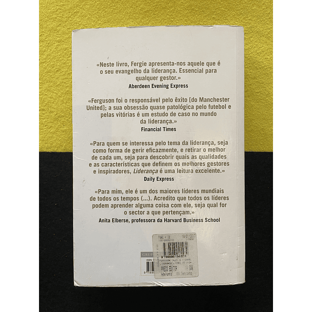 Michael Moritz - Liderança, Lições de vida: a minha experiência ao serviço do Manchester United