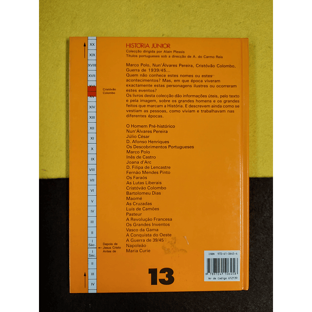 Alain Plessis - Cristovão Colombo: História júnior