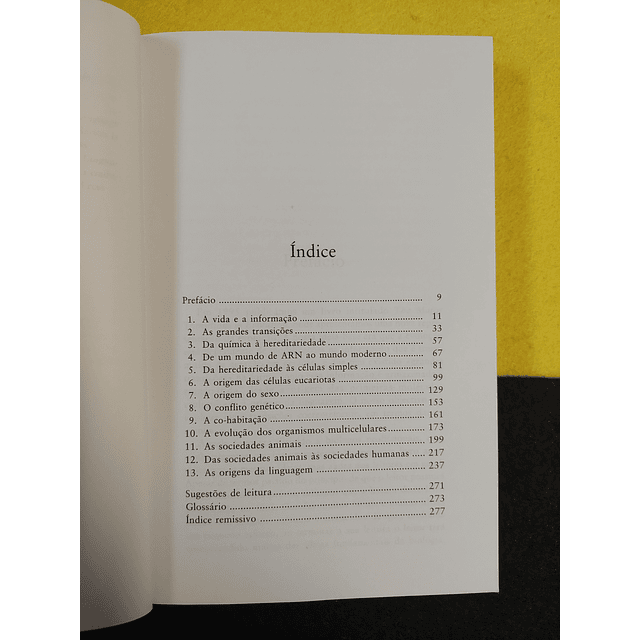 John Maynard Smith, Eors Szathmáry - As origens da vida