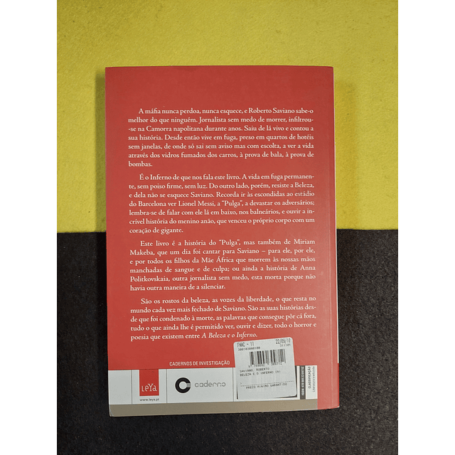 Roberto Saviano - A beleza e o inferno