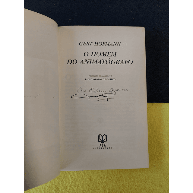 Gert Hofmann - O homem do animatógrafo