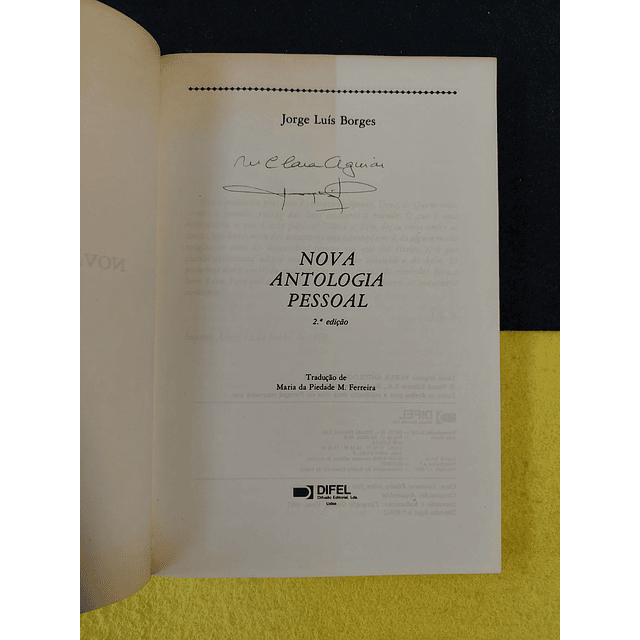 Jorge Luís Borges - Nova antologia pessoal