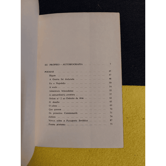 Maiakowski - Autobiografia e poemas