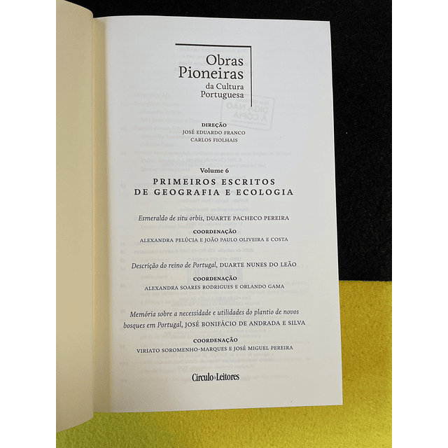 José Franco, Carlos Fiolhais - Obras pioneiras da cultura portuguesa. 6