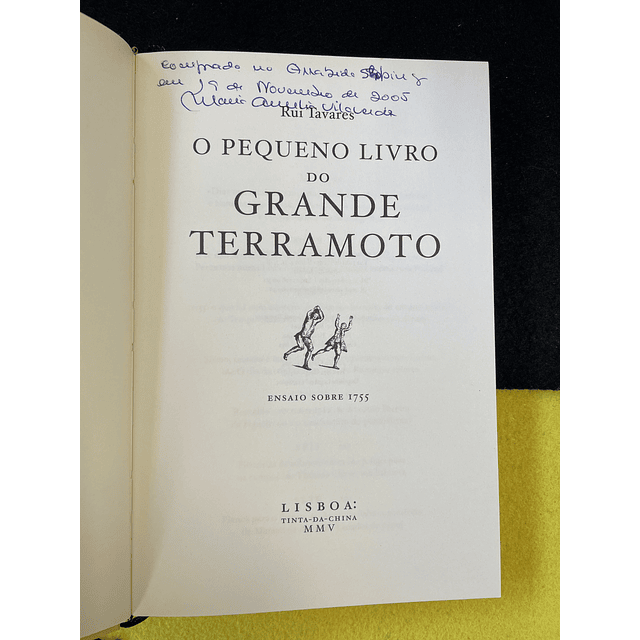 Rui Tavares - O pequeno livro do grande terramoto