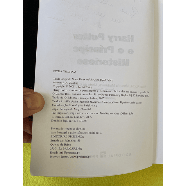 J. K. Rowling - Harry Potter e o príncipe misterioso 