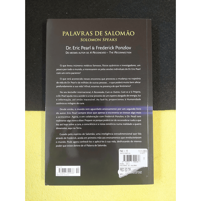 Dr. Eric Pearl, Frederick Ponzlov - Palavras de Salomão: Como reconectar a sua vida