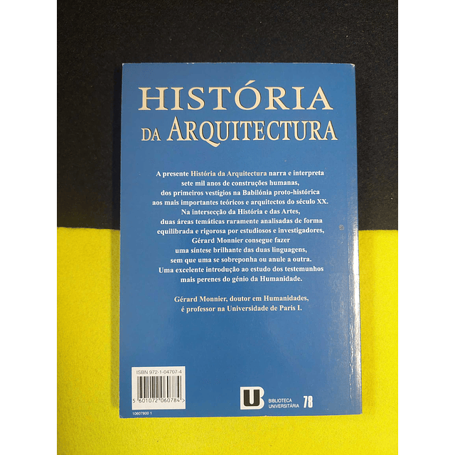 Gérard Monnier - História da arquitectura