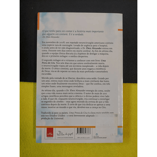 DR. Eben Alexander - Uma prova do céu: O testemunho de um neurocirurgião sobre a vida para além da morte