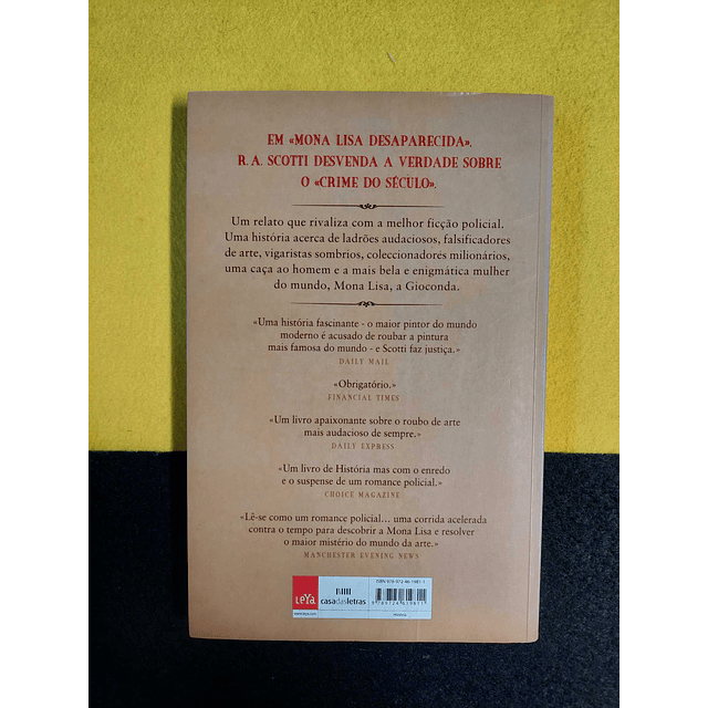 R. A. Scotti - Mona Lisa desaparecida: A extraordinária história verídica do maior roubo de arte de sempre