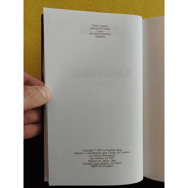 Stephen King - O jogo de Gerald 