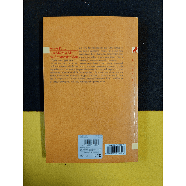 Anne Perry - Um morto a mais em Resurrection Row