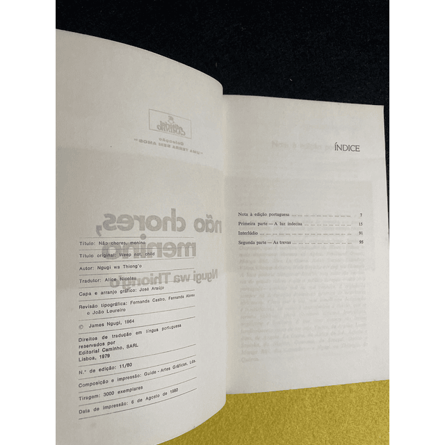 Ngugi wa Thiong'o - Não chores, menino