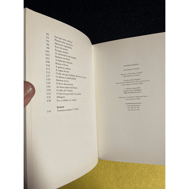 João Pereira Coutinho -  Avenida Paulista