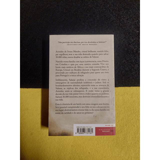 Sónia Louro - O cônsul desobediente. LIVRO DE BOLSO